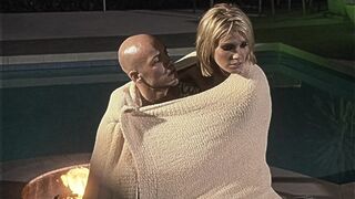 Wicked blond chick gets banged by the pool