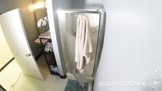 Shower livecam angel gets off with his assist