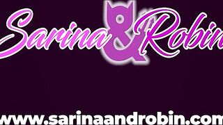 SARINAANDROBIN Blond tattooed woman gives oral-job to trans guy previous to straddling and riding on bedroom daybed
