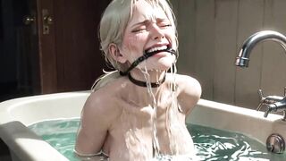 90 Year Old Granny Bathtub Servitude - Slutty & Begging to Be Filled