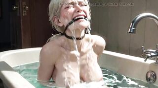 90 Year Old Granny Bathtub Servitude - Slutty & Begging to Be Filled