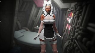 Ahsoka XXX - Ahsoka Tano's Maid dress from Star Wars