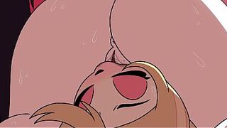 Helluva boss and Hazbin porn crossover