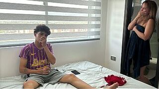 My blameless stepson sees my pants and gets the urge to masturbate with 'em.