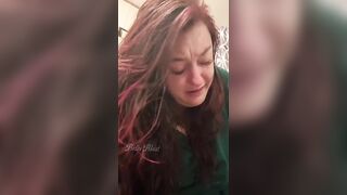 Constipation WC Struggle Close up of My Face with Desperation and Weeping by Bella Blast