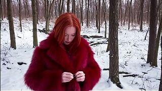 Winter amoral experiments. An icicle in the backdoor. Sex in the cold. Wild passion in the winter forest. Re-download. (AI).
