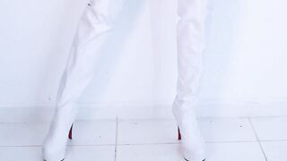 Hot Dance with White Boots