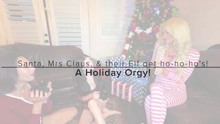 Wicked Holiday Fuckfest Between 4 Trans Gals, Santa & an Elf
