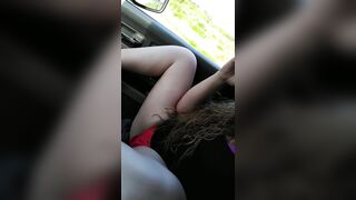 I pull my pants to the side and flash my cunt during the time that I smoke and slutty as bang (for my fans)