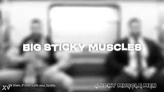 Sticky Muscle Dudes Day 90 Preview, AI-Generated Muscle Lads, Large Schlongs, Large Cum Loads