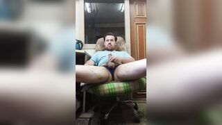 Russian homo dude masturbates his dong!