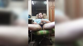 Russian homo dude masturbates his dong!