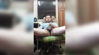 Russian homo dude masturbates his dong!