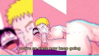 Naruto Sucking Luffy Biggest Shlong Deepthroat - Intensive Homo Oral pleasure Close Up