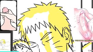 Naruto Sucking Luffy Biggest Shlong Deepthroat - Intensive Homo Oral pleasure Close Up
