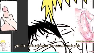 Naruto Sucking Luffy Biggest Shlong Deepthroat - Intensive Homo Oral pleasure Close Up
