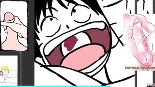 Naruto Sucking Luffy Biggest Shlong Deepthroat - Intensive Homo Oral pleasure Close Up