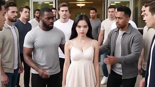 Mini ORIENTAL BITCH! Drilled by everybody in the university dorm to avenge my boyfriend.(AI GENERATED)