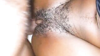 ebony Nigerian black skinny cutie get banged by bbc in her prime cum on her