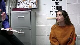 Step daddy Watches Guard Screw Shoplifting Step daughter