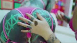 Soft GG Anal Toy Play - Large Sextoy and Double Gap Fingering