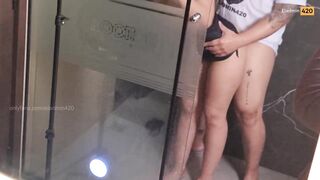 nude on the floor: eladmin420 oozing moist after a lengthy night