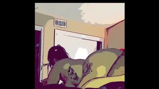 Brick Vs Large Butt Latin babe