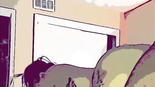 Brick Vs Large Butt Latin babe