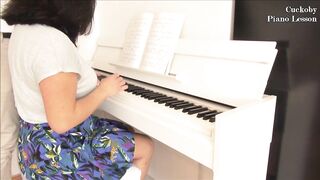 My 1st piano lesson