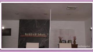 Beautifully Tall Vixens Katrina Colt & Charlotte Sins Trib Their Trimmed Snatches Jointly Until Climax