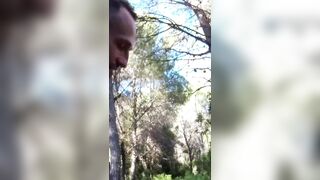 Homo Cruising Outdoors Oral-job for Giant shlong