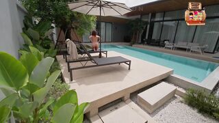 Small Redhead Gets Drilled Hard by Pool Cleaner