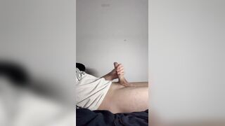 Playing with my uncut ramrod