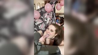 Whipped Cream Suprise Fellatio For Birthday Hotty Tamera Nicole. Ejaculation In Throat ???