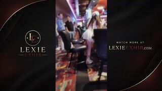 Flashing Booty Plug Bent over the Roulette Table