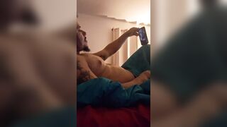 Lustful charming cutie masturbating on the phone with me, since this babe traveled to Greece for the weekend