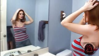 Hawt Redhead mother I'd like to fuck Takes 2 Rods Unfathomable in Her Booty and Gets a Giant Facial
