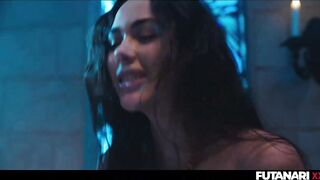 Shemale hentai Facial Deepthroat - Layla Scarlett & Vixi Rafi
