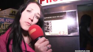 MAGMA FILM German doxy blowing a Stranger in a Photo booth