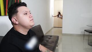 Cutie gets turned on by athletic plumber whilst her spouse watches TV (Part two) - LustHub