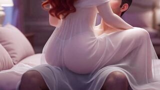 Redhead stepmom came into the shower whilst I was washing