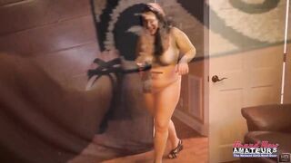 Lilly M Large Boobs Brunette hair Newbie Gagging Ardent Thirsty Gulp!