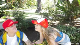 Cute gamer babe screws her hung step-bro