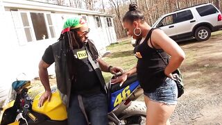 Don Whoe gets so much snatch on his motorcycle