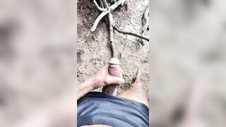 A hawt cutie went to pee and noticed a stranger watching and masturbating, so that babe decided to assist.