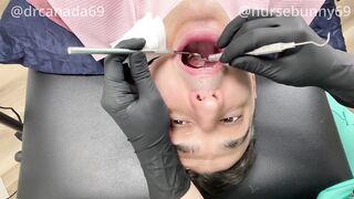 Nurse Bunny Checks Dr. Canada's Teeth Multi Angle
