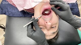 Nurse Bunny Checks Dr. Canada's Teeth Multi Angle