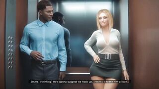 Stuck in an Elevator with My Boss's Wife