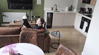Bang my Stepmom as that babe has phone sex