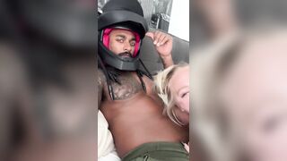Sloppy Interracial Oral-sex From PAWG Golden-haired